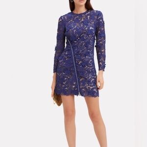 Self-Portrait Lily Guipirr Lace Long Sleeve Dress